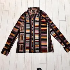 PLEATS PLEASE 長袖シャツ 幾何学模様 総柄 イッセイミヤケ 3 - メルカリ