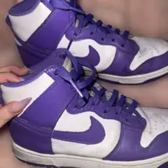 NIKE Dunk High パープル スニーカー