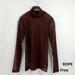 ROPE ロペ シアーハイネックカットソー Free 日本製のサムネイル