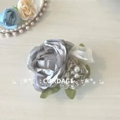 コサージュ 白