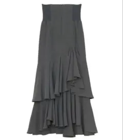 COCODEAL【ココディール】 ニットコルセットアシメティアードスカート