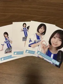 大野愛実 日向坂46 横浜DeNAベイスターズユニフォーム 生写真 4種
