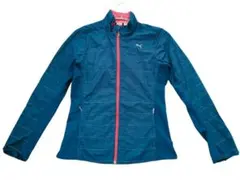 PUMA レディースL ランニングジャケット 薄手 反射プリント付