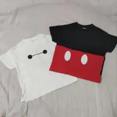 Disney　ディズニー　ベイマックス　ミッキーマウス　Tシャツ 　半袖　80