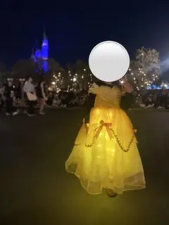 ディズニー プリンセス 120 ドレス LED 光る ハロウィン コスプレ