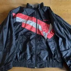 adidas ナイロンジャケット 黒/赤 D4 F168
