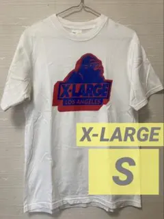 送料無料 Tシャツ 半袖 X-LARGE ゴリラ ユニセックス 白 S
