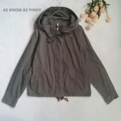 アズノウアズピンキー/ミリタリージャケット【フリー】コットン100%　フード付き