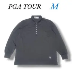 PGA TOUR★メンズゴルフウェア★長袖ポロシャツ★M★T41702