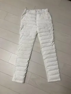 ホワイト キルティング"ダウン80%"パンツ レディース