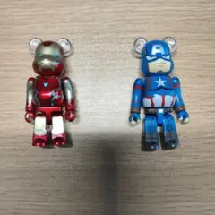 BE@RBRICKアイアンマン & キャプテンアメリカ フィギュアセット