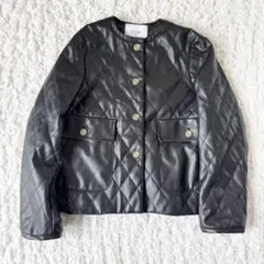あさを☆様専用 SLOBE IENA フェイクレザー　キルティングジャケット