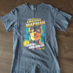 THE AMAZING MAPMAN Tシャツ グレー Sサイズ