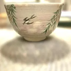 茶碗 抹茶碗 柳に燕の構図　華峰のサムネイル