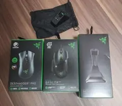 マウス Razer ☆DeathadderV2PRO ☆BasiliskV2＋αのサムネイル