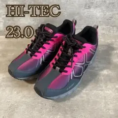 HI-TEC（23.0）ローカットスニーカー/黒×ピンク/のサムネイル