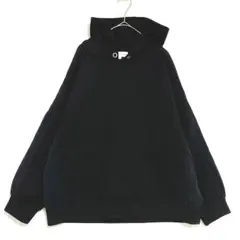 シーズンリーズンバイリンアンドレッド　サイド異素材パーカー　【美品】　黒　L