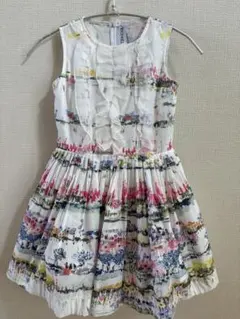 Simonetta キッズ ノースリーブ ワンピース 花柄　総柄　134cmのサムネイル