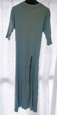 SLY スリットワンピース カーキ フリーサイズ カジュアル レディース