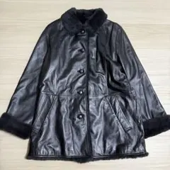 【極美品✨】CECI OU CELA 羊革 ジャケット ラビットファー コート