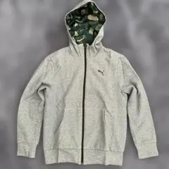 Puma パーカー グレー &カモフラージュのリバーシブル
