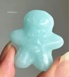 高品質　アマゾナイト　クッキー人形　置物　クリスマス　ジンジャーマン