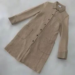 ★b3191 ARMEN アーメン フランス製 キルティングロングコートのサムネイル