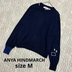 UNIQLO×ANYA HINDMARCH ネイビー 長袖ニット M