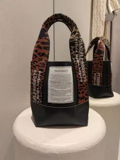シアタープロダクツ　レオパード柄ジャガードテープ　トートバッグ