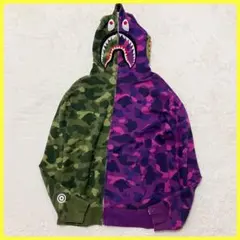 A BATHING APE COLOR CAMO SHARK パーカー XLのサムネイル