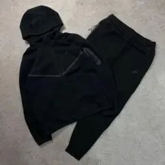 NIKE ナイキ【XL】テックフリース 上下 セットアップ パーカー ブラックのサムネイル