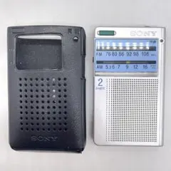 動作品◆SONY ポケットラジオ ICF-T46◆ソニーケース付きのサムネイル