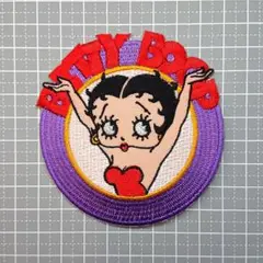2 BETTY BOOP ベティ ベティーちゃん 刺繍アイロンワッペン