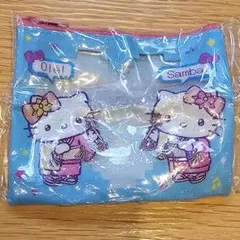 マツケンサンバ ハローキティ ガチャガチャ クリアラメポーチ