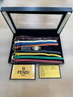 FENDI 640L 多色ストラップ付き 時計 5001北のサムネイル