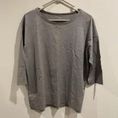 グレー 五分袖 Tシャツ