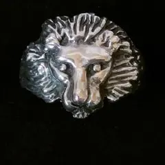 最終値下げ ライオンヘッド シルバー リング 指輪 22号 Signi刻印