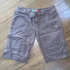 Roxy ブラウン ショートパンツ ベルト付き