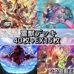 d450 遊戯王 霊獣デッキ 40枚＋EX15枚 次元の裂け目 マクロコスモス