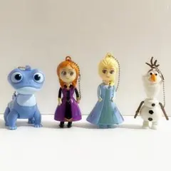 アナと雪の女王 マスコット 4個セット アナ雪 ディズニー フローズン