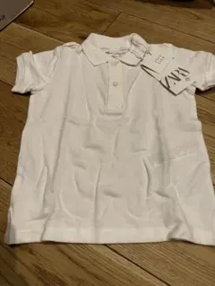 新品未使用タグ付き　2-3歳　白ポロシャツ