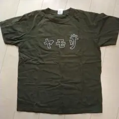 ヤモリプリント 半袖Tシャツ カーキ色