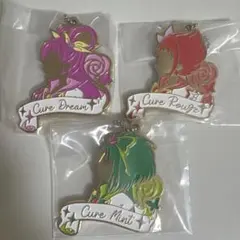 一番くじ　プリキュア シルエットメタルチャーム キュアドリーム　ルージュ　ミント