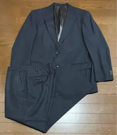 【大きいサイズ】Christian Orani ネイビーストライプスーツ　BE7