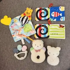 赤ちゃん おもちゃ 歯固め ラトル 6点 MIKIHOUSE しましまぐるぐるのサムネイル
