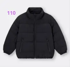 ＊GU ヒートパデッドブルゾン ジャケット アウター 110 ブラック＊