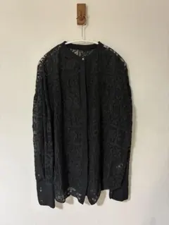 TODAYFUL ブロックレースシャツ ブラックのサムネイル