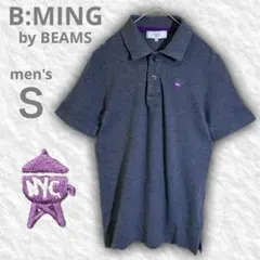 B:MING by BEAMS　ビームス　配色 鹿の子 ポロシャツ　グレー　Ｓのサムネイル