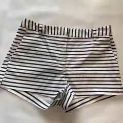 未使用品　　H&M ストライプショートパンツ ホワイトネイビー