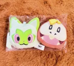 ポケットモンスター ポケモン ニャオハ ホゲータ フェイスぬいぐるみクリップ2点のサムネイル